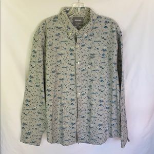 Bonobos men’s button down winter scene shirt XL